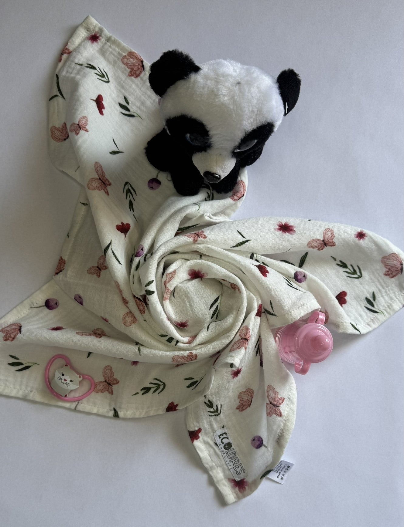 Mussola in cotone biologico-Butterfly Vibes